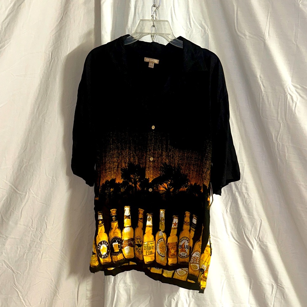 George Black and Gold Casual Men's Shirt